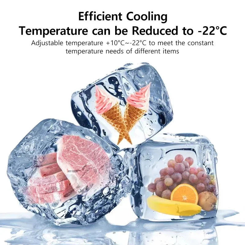 For Tesla Model 3 Car Refrigerator APP Control 20 Liter Volt Portable Compressor Freezer Cooler Fridge Outdoor Travel Camping