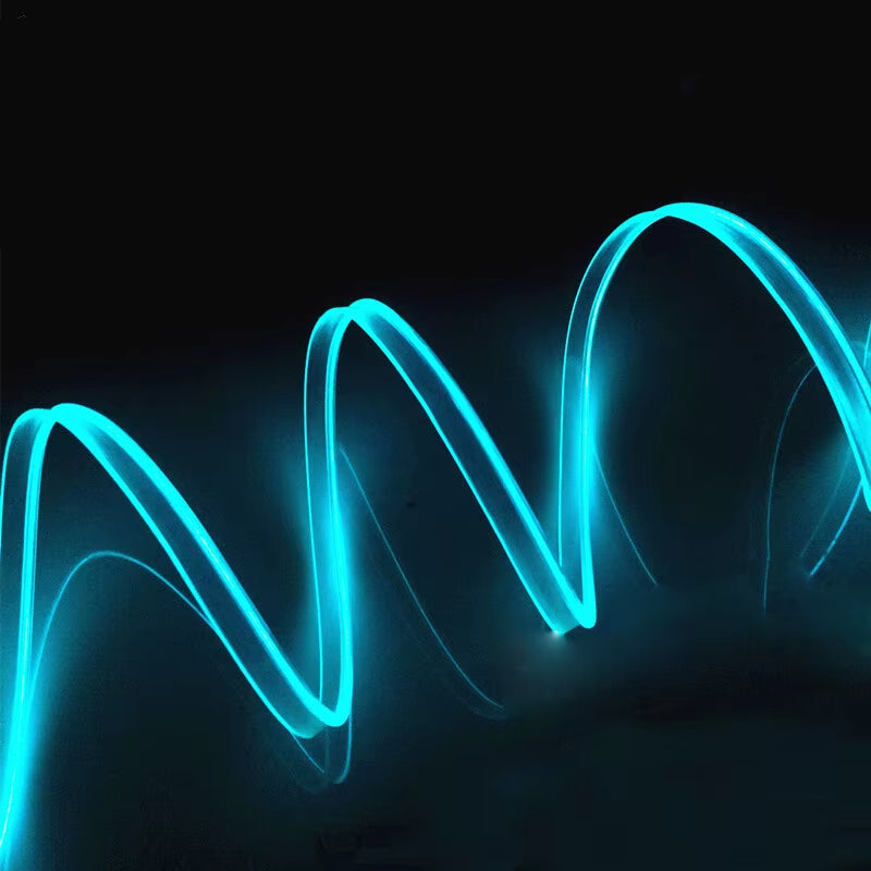 5M Car Interior Atmosphere Lighting LED Strip 5V DIY Flexible EL Cold Light Line Tube with USB Auto Decoration Ambient Lamp