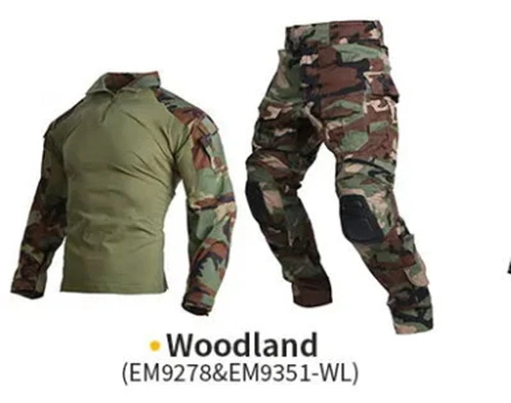 Emersongear Tactical G3 Uniform Sets NEW Mens Camouflage Suits Outdoor Hunting Shirt Pants Tops Duty Cargo Trouser AOR1