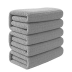 4Pcs/Set Hotel Cotton Towels Bamboo Fiber Towels Sets Home Bath Towels Adults Face Towel Thick Absorbent Luxury Bathroom Towels