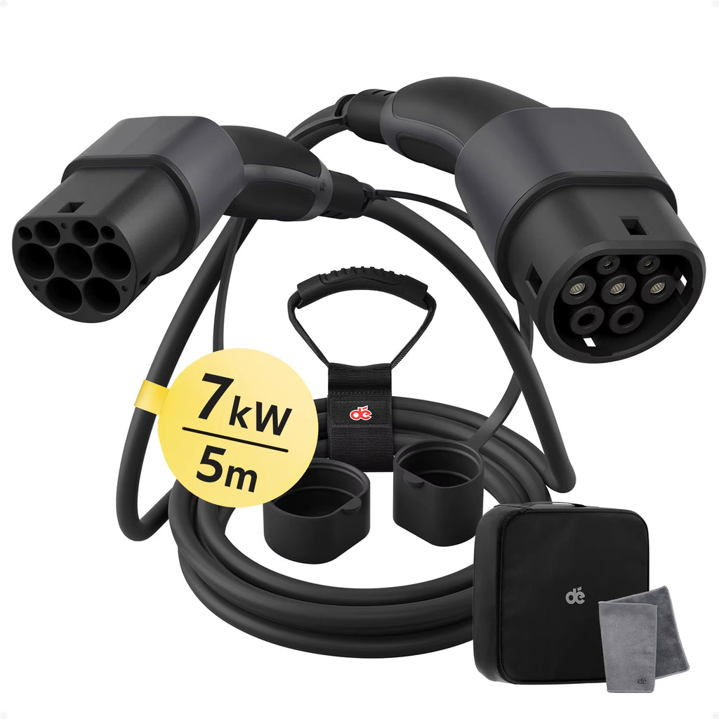 Type 2 EV Charging Cable 11Kw 16A 3Phase 22Kw 32A 7Kw 32A 1Phase 10M 20M Extra Long Cable Electric Vehicle Charging Cable