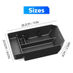 NEVERLAND Center Console Armrest Organizer, Truck Accessories, for Tesla Cybertruck Accessories, for Tesla Storage, Black