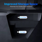 NEVERLAND Center Console Armrest Organizer, Truck Accessories, for Tesla Cybertruck Accessories, for Tesla Storage, Black