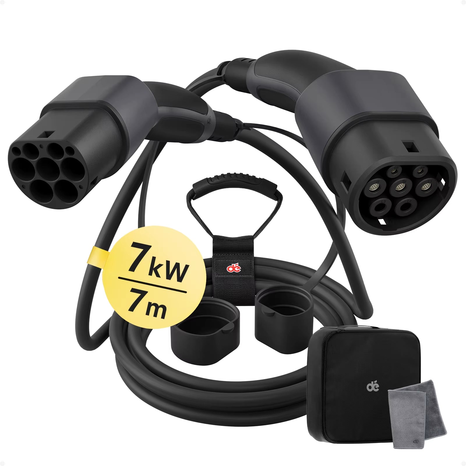 Type 2 EV Charging Cable 11Kw 16A 3Phase 22Kw 32A 7Kw 32A 1Phase 10M 20M Extra Long Cable Electric Vehicle Charging Cable