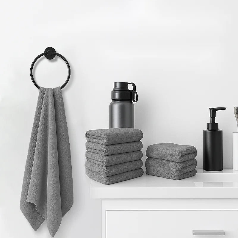 4Pcs/Set Hotel Cotton Towels Bamboo Fiber Towels Sets Home Bath Towels Adults Face Towel Thick Absorbent Luxury Bathroom Towels