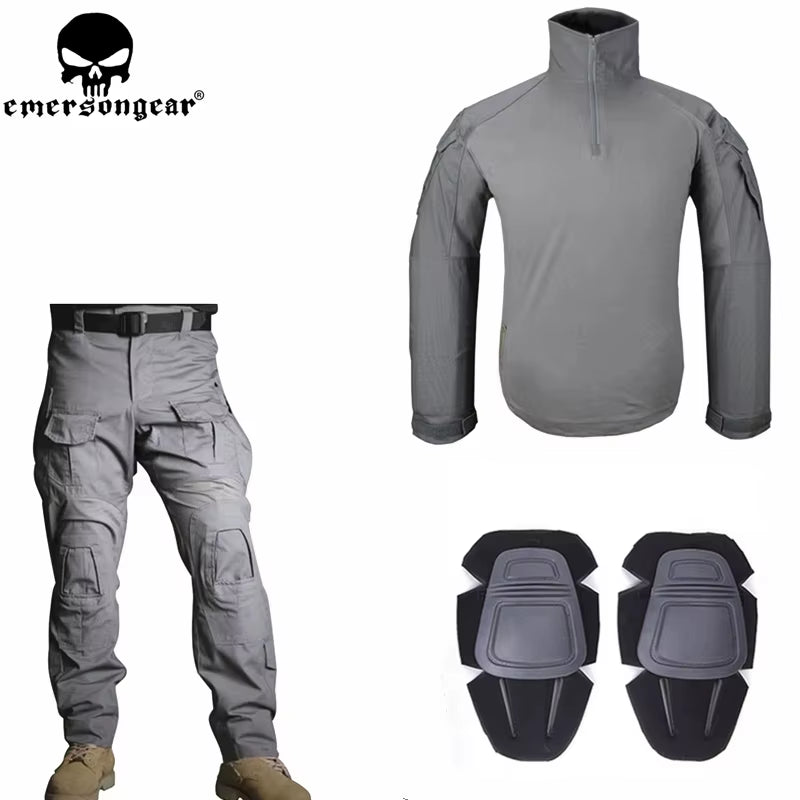 Emersongear Tactical G3 Uniform Sets NEW Mens Camouflage Suits Outdoor Hunting Shirt Pants Tops Duty Cargo Trouser AOR1