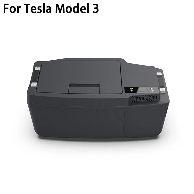 For Tesla Model Y Model 3 35L 12V Car Refrigerator Mini Fridge Freezer Portable Compressor Camping Medicine Storage Travel Fridg