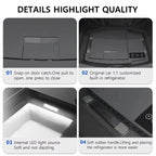 For Tesla Model 3 Car Refrigerator APP Control 20 Liter Volt Portable Compressor Freezer Cooler Fridge Outdoor Travel Camping