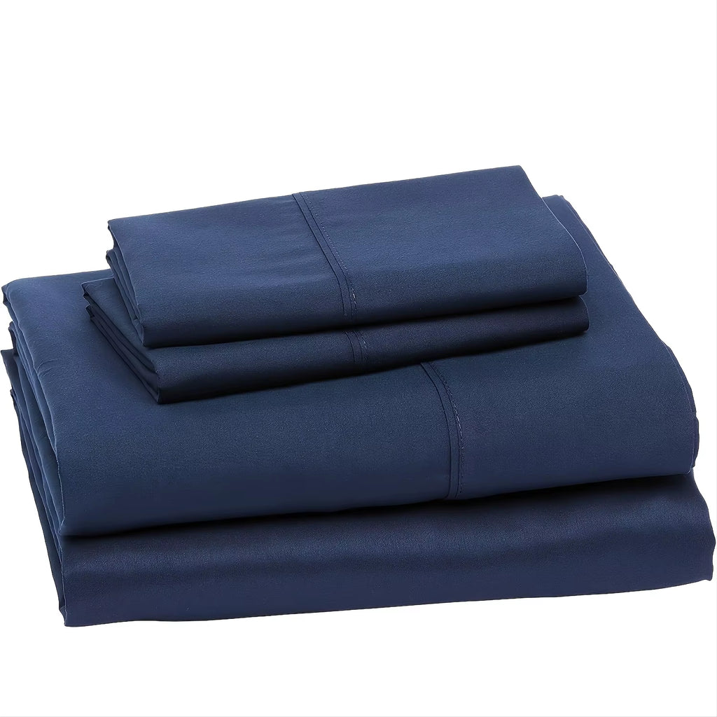 Sheet Set Breathable & Cooling Sheets Hotel Luxury Bed Sheets Extra Soft Easy Fit - 3/4 Piece Set