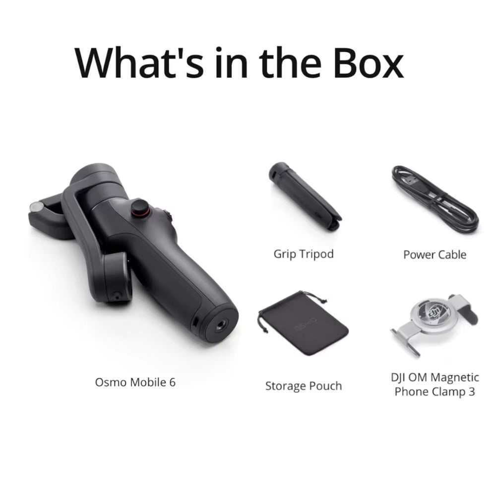 DJI Osmo Mobile 6 Smartphone Gimbal Stabilizer, 3 Axis Mobile Phone Gimbal Original Brand New，In Stock